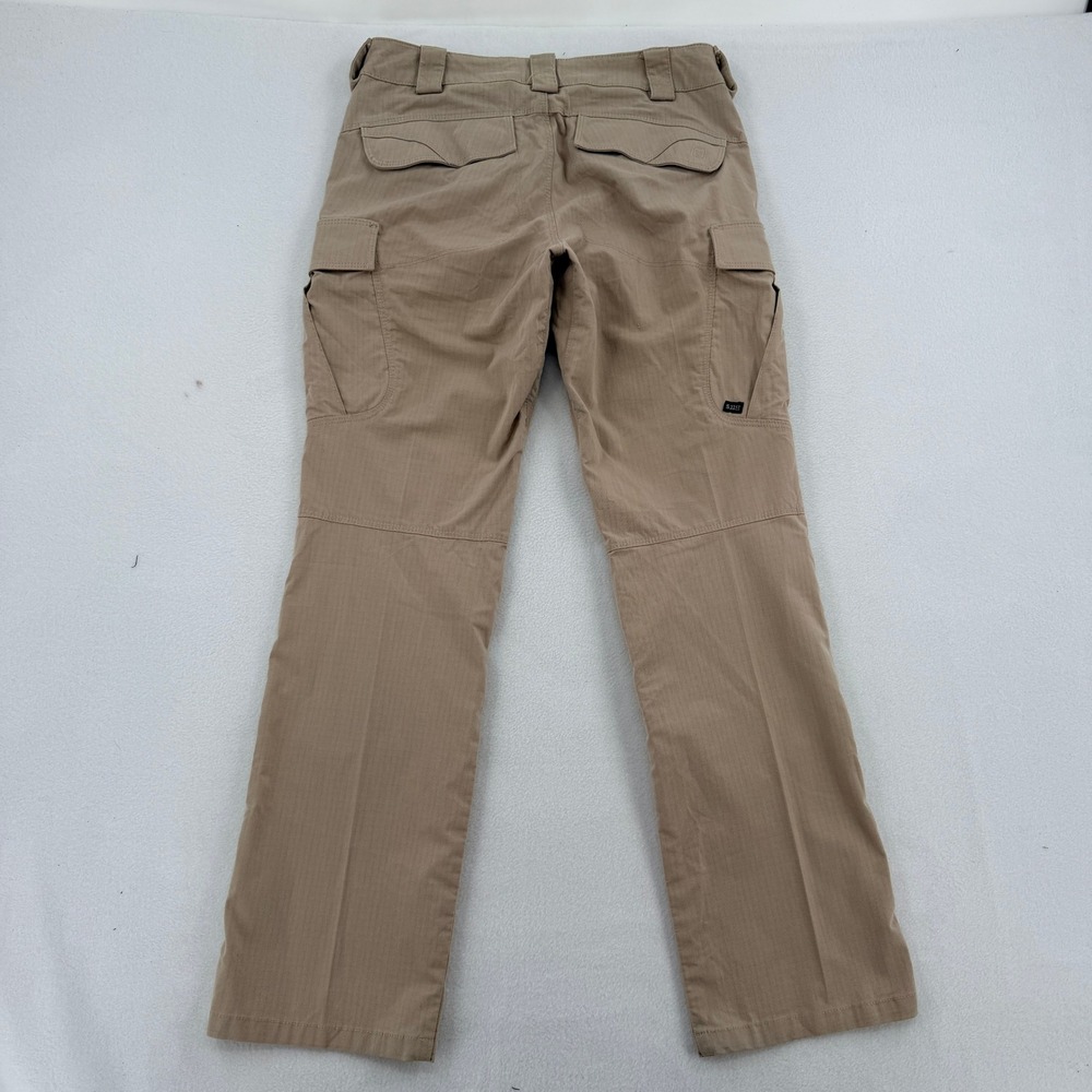 5.11 Tactical Stryke Pants Womens 4 Regular Khaki Tan Ripstop Cargo 64384 Work - Picture 2 of 9
